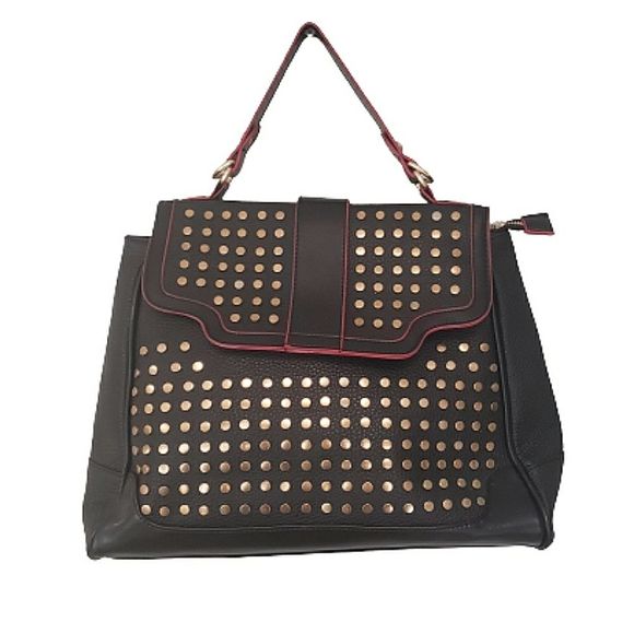 Revolution Black and Gold Studded Bag - Picture 1 of 15